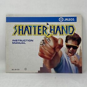 Shatterhand Nintendo NES solo manual de instrucciones (H9)