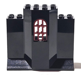 Lego Panel 3 x 8 x 6 w/ Window Parts 48490 30045 Black 8877 Vladek 7785 Arkham