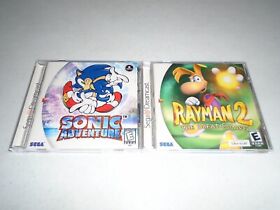 Sonic Adventure & Rayman 2: The Great Adventure ☆☆ Complete Sega Dreamcast games