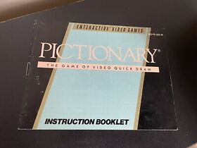 Pictionary Nintendo NES Manual Instruction Booklet￼