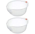 Japanese Rice Washing Bowl with Side and Bottom Drainers, Clear Limited Edition