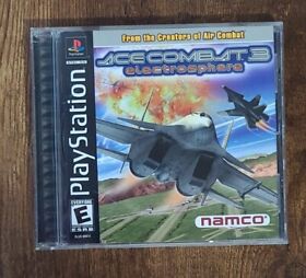 PLAYSTATION 1 PSONE ACE COMBAT 3 ELECTROSPHERE COMPLETE TESTED 
