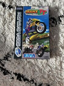 Manx TT SuperBike - Sega Saturn Action Adventure Racing Video Game Boxed