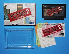 TETRIS 2 + Bombliss * Famicom FC / Nintendo * CIB Game, Manual & Box * US Seller