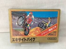 EXCITE BIKE Famicom Nintendo FC Complete RARE Home game software From Japan USED