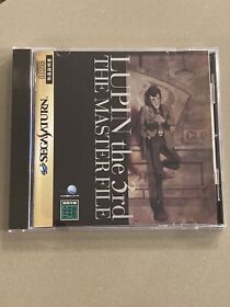 Lupin the 3rd The Master File - Sega Saturn JP Import Complete Tested US Seller 