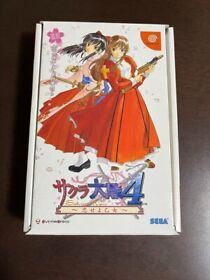 sakura wars 4 taisen dreamcast SEGA limited edition software w/strap SET Japan