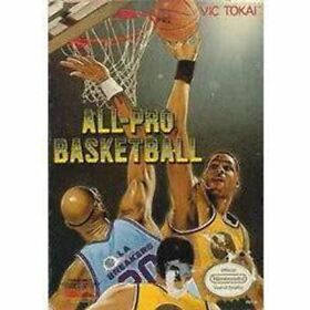 All Pro Basketball NES Game - Acceptable