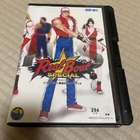 Neo Geo AES Real Bout Fatal Fury Special Japanese Version Box with Manual