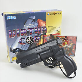 Sega Saturn VIRTUA COP Gun Controller set Boxed -Work for CRT TV Only- 0854