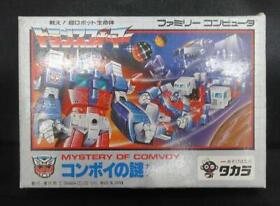 Famicom Software Transformers Mystery of the Convoy Takara