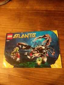 LEGO Atlantis 8076 Instruction Manual only