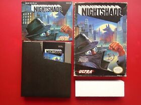 Nightshade, Nintendo Entertainment System NES 1992 Complete CIB Authentic Tested
