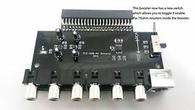 PC Engine RGB AV Booster NEC RGB Output Composite RCA output EU MD2 RGB cable