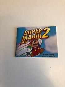 C25 -- Notice Originale Jeu NES Nintendo Super MARIO Bros. 2  TBE++   Fr