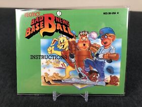 Bad News Baseball ( NES Nintendo ) Manual Only MINT - SAFE SHIP