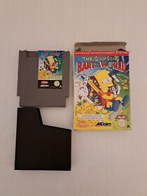The Simpsons: Bart vs. the World Nintendo NES with box pal