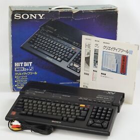 MSX2+ SONY HB-F1XV Personal Computer Boxed Tested -FDD Not Working- 230193