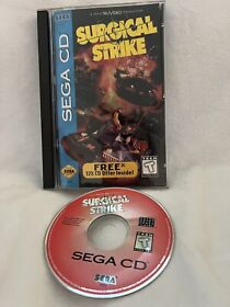 Surgical Strike (Sega CD, 1995) COMPLETE CIB w Reg Card - Tested - Authentic