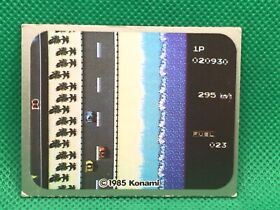 Road Fighter Technique  Famicom Amada card 1985 Konami Family Computer  No.170