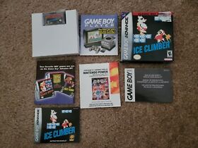Ice Climber NES Clásico Serie NES COMPLETO Game Boy Advance Caja Insertos Manuales