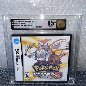 FACTORY SEALED Pokemon White Version 2 Nintendo DS VGA 85+ NM+ Not WATA Or VGA