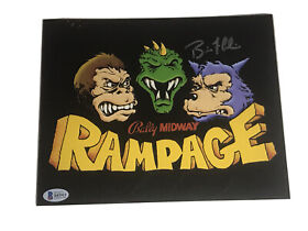 BAM BOX RAMPAGE 8x10 HAND SIGNED BY BRIAN COLIN BECKETT C.O.A NINTENDO NES
