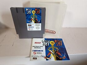 MAD Spy Vs. Spy - Authentic Nintendo NES Game - Tested & Works + Manual + Case