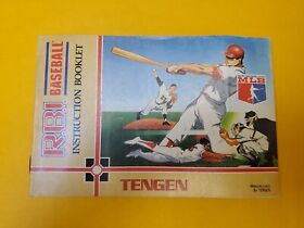 RBI Baseball Tengen Authentic NES Nintendo Manual Only *