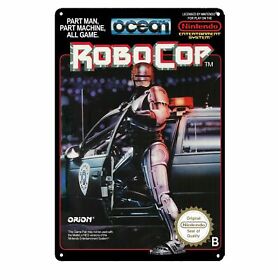 Robocop Metal Poster Tin Plate Sign Video Game Nintendo Nes Famicom Boxart