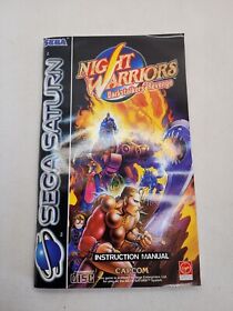Night Warriors Darkstalkers Revenge - Sega Saturn - MANUAL ONLY 