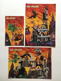 Lego Castle Fright Knights Witch Lord 6097 6087 6037 Instruction Manuals x3