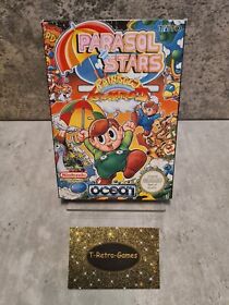  NES Parasol Stars Rainbow Islands II con embalaje original e instrucciones FRA