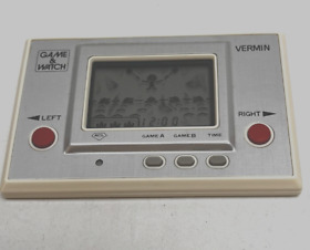Nintendo Game & Watch Silver Vermin MT-03 Retro Game Polarizer replaced Working