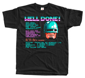 Robocop 2 WELL DONE screen NES game T shirt BLACK S-5XL ALL SIZES NEW!!!