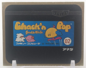 ChacK'n pop #53 Family Computer Card Menko Amada Famicom Konami 1985 Japan