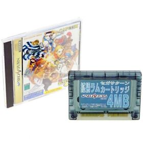STREET FIGHTER ZERO 3 + 4M RAM Cartridge Sega Saturn Japan Import SS NTSC-J
