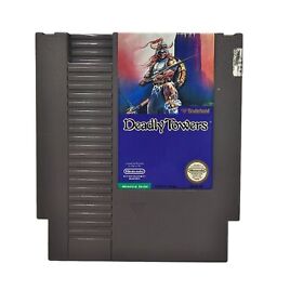 Deadly Towers - Nintendo NES - Authentic Clean Free Shipping 