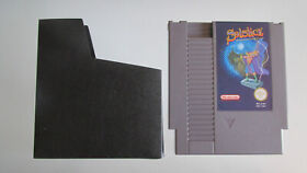 RARE !! "SOLSTICE-THE QUEST FOR THE STAFF OF DEMNOS" - NINTENDO NES GAME