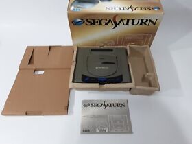 Parts/Repair SEGA Saturn Gray Console Japanese Model 1 with box Won't Read Discs
