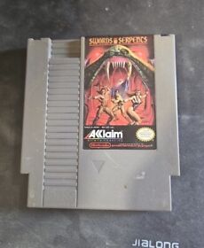 Swords and Serpents - Authentic Nintendo NES Game - Tested & Works