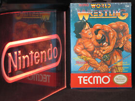 Nintendo NES Tecmo World Wrestling Nuevo en caja Sellado de fábrica casi como nuevo RARO