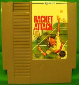 1988 Jaleco's Racket Attack Nes Videojuego Cartucho de tenis probado Nintendo
