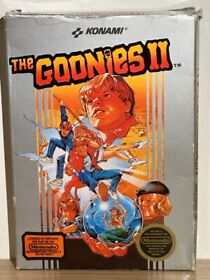 The Goonies II (NES, 1987) - Complete in Box - Cleaned/Works