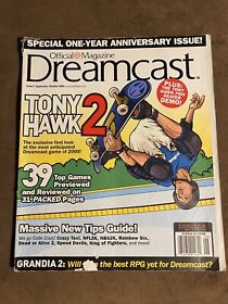 Official Sega Dreamcast Issue 7 Tony Hawk 2 Sept/Oct 2000 (No disc) See pics!