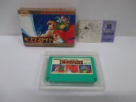 NES -- KING'S KNIGHT -- Box. Popular shooter. Famicom, JAPAN Game. 10211