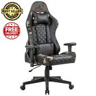 Pro Racing Gaming Computer Chair Mesh Bucket PU Leather Armrest Office Camo UK