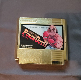 Punch Out Gold Famicom Nintendo Great Shape Authentic FC