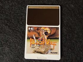 Bloody Wolf NEC PC Engine TurboGrafx-16 PCE game/Hu-Card only tested-f0623-