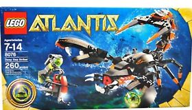 NEW sealed Lego 8076 ATLANTIS Set DEEP SEA STRIKER Diver 260 pieces